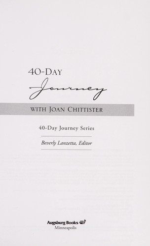 40-day journey with Joan Chittister
