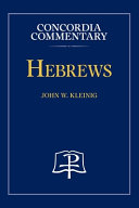 [9780758675750] Hebrews - Concordia Commentary