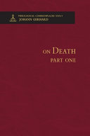 [9780758681331] On Death 1 - Theological Commonplaces