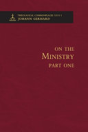 [9780758675873] On the Ministry I - Theological Commonplaces