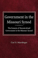 [9780758618177] Government in the Missouri Synod
