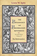 [9780570038191] The Renaissance and Reformation movements