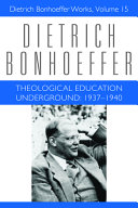[9780800698157] Theological Education Underground, 1937-1940