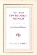 [9780800626273] History of New Testament research