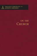 [9780758675866] On the Church - Theological Commonplaces
