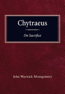 [9780570037477] Chytraeus on Sacrifice: A Reformation Treatise in Biblical Theology